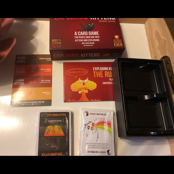Exploding Kittens Original Edition Card Game Ages 7+ Fun Game for 2 to 5 Players - Picture 3 of 10